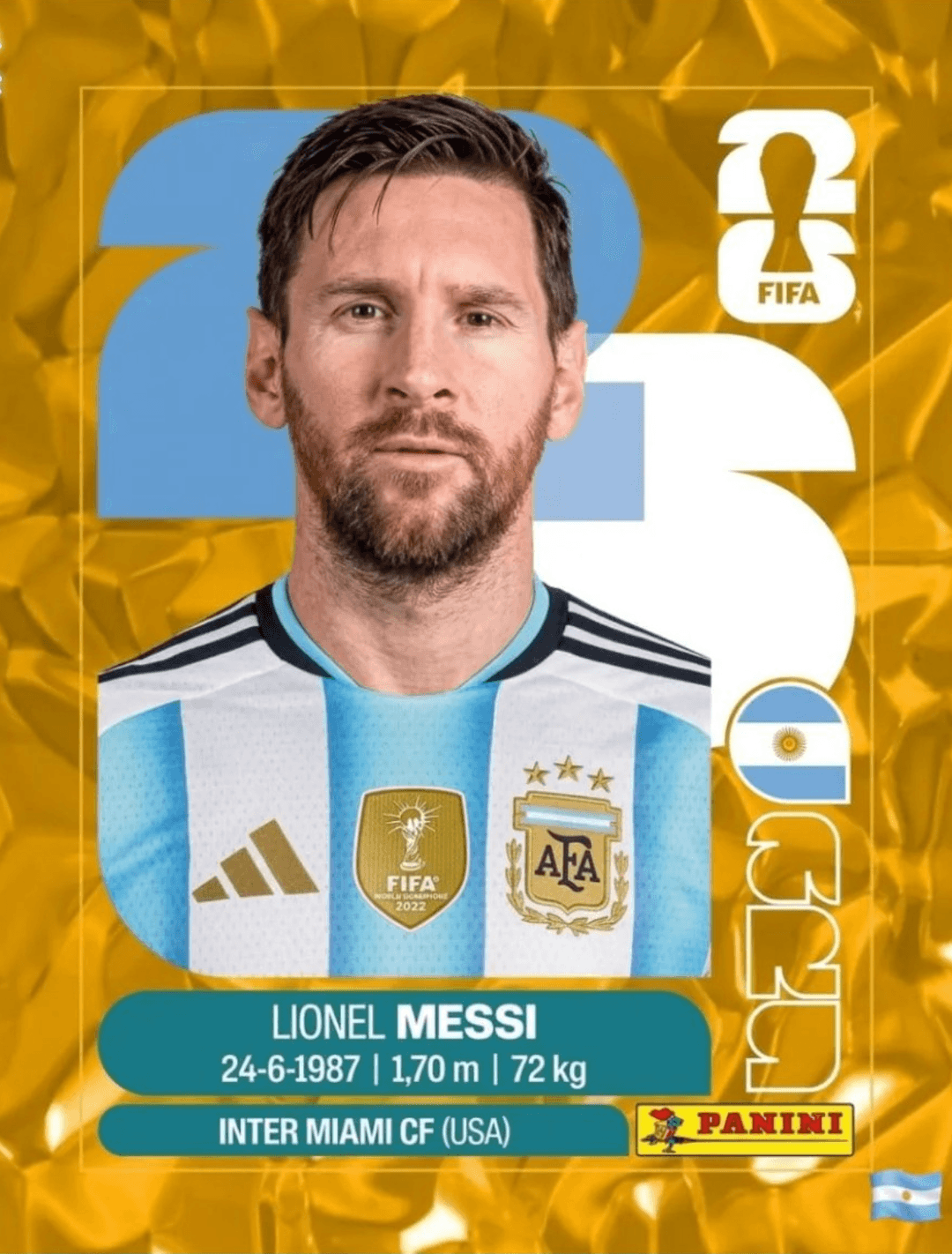 Lionel Messi — Panini Sticker
